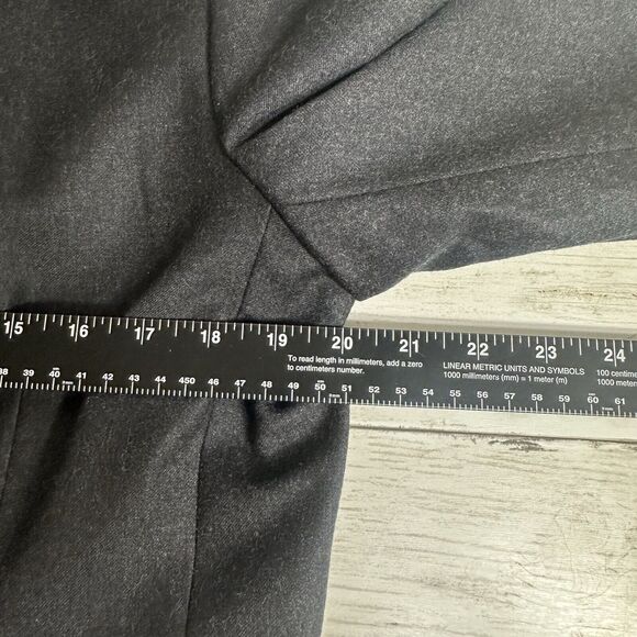 Brooks Brothers Womens Size 6 100% Wool Single Breasted Blazer Jacket Black/Gray - Picture 9 of 12